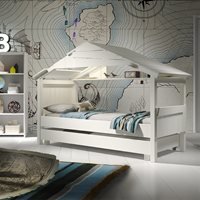 Mathy by Bols Star Treehouse Single Cabin Bed with Optional Trundle Drawer - Mathy Artichoke