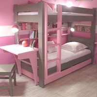 Mathy by Bols Kids Bunk Bed with Drawers & Desk in Dominique Design