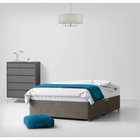 Classic Slate Grey Fabric 4 Drawer Divan Bed - 5ft King Size