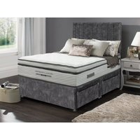 ASC Serenity Luxury Pocket 1000 Pillowtop 6ft Super King Size Mattress with Lunar Divan Base