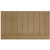 Designer Pluto 6ft Super King Size Tan Faux Suede Fabric Headboard